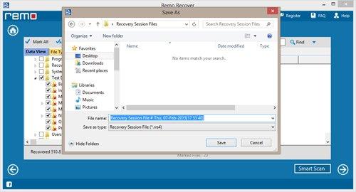 Recover Photos on Windows - Save / Open Recovery session
